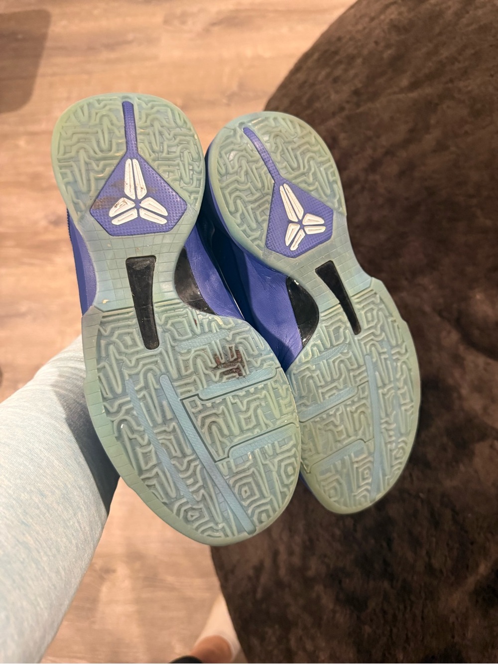 Nike Kids' Blue and Light Blue Skeleton Graphic Sneakers - Picture 4 of 4